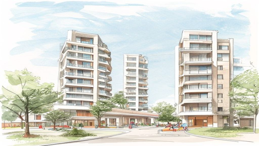 ЖК Столетов в Новосибирске - авторская иллюстрация