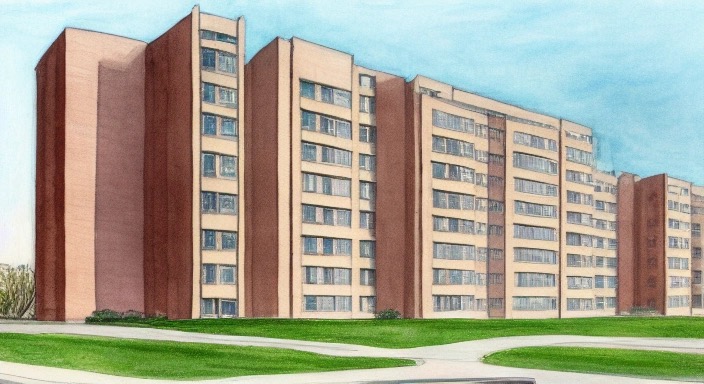 ЖК Чкалов, дом 7 в Новосибирске - авторская иллюстрация