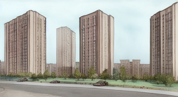 ЖК Дианит в Новосибирске - авторская иллюстрация