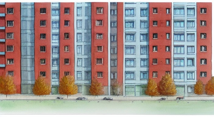 ЖК Лазурит в Новосибирске - авторская иллюстрация