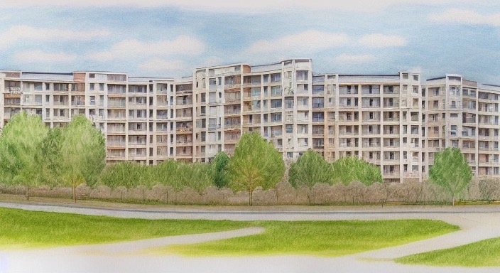 ЖК Околица в посёлке Садовый - авторская иллюстрация