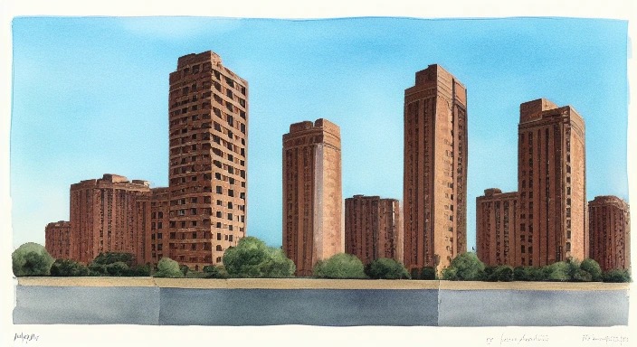 ЖК Оскар в Новосибирске - авторская иллюстрация